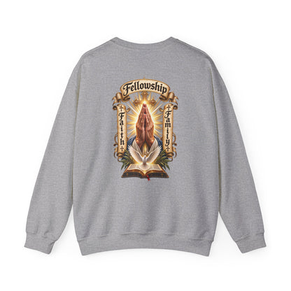 Prayer Hands Sweatshirt — Vintage Sacred Heart Religious Sweatshirt