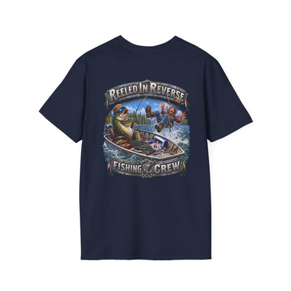 Fishing T-Shirt — "Reeled in Reverse" Graphic - Personalized