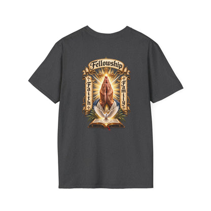 Prayer Hands T-Shirt — Vintage Sacred Heart Religious T-Shirt - Personalized