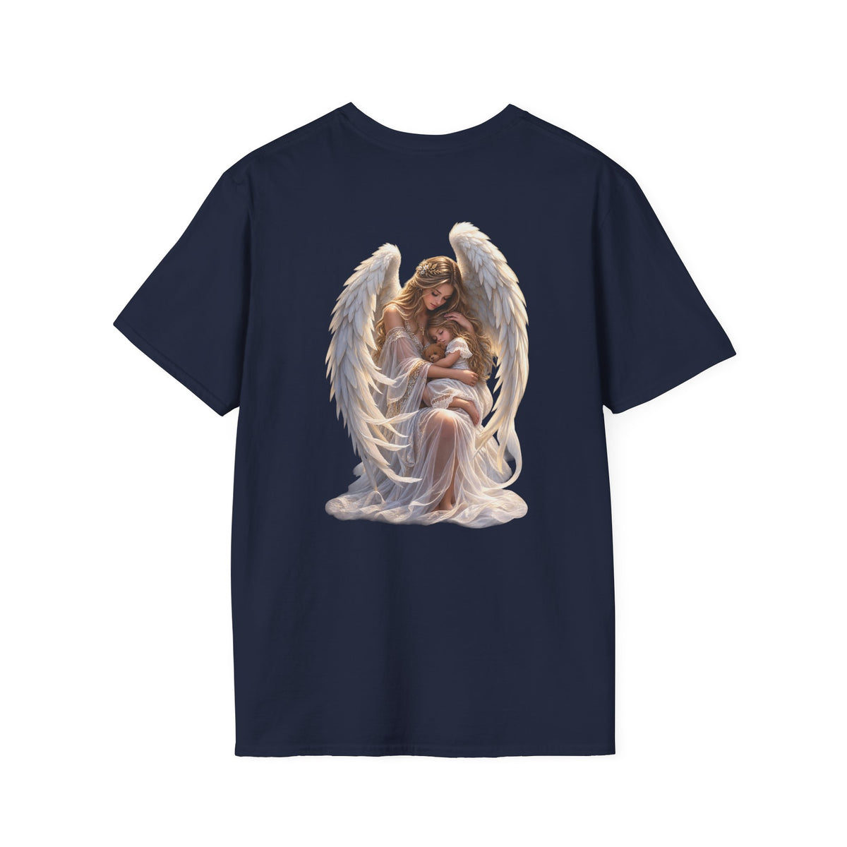 Angel Mother & Child T-Shirt – Serene Guardian Graphic T-Shirt