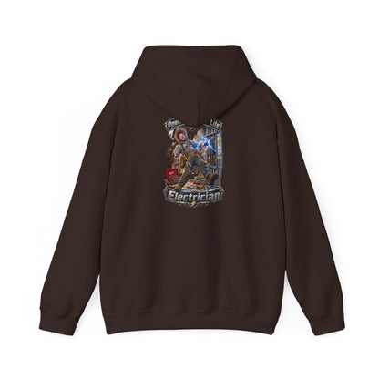 Funny Electrician Hoodie — 'Powering Up Your Life' Tradesman Gift
