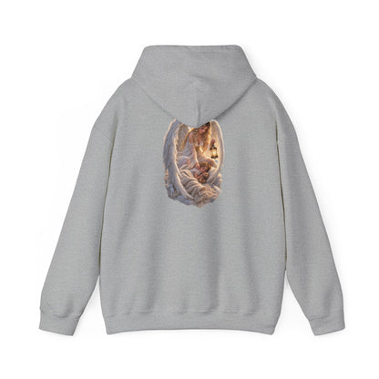 Angel Embrace Hoodie — Serene Guardian Back Print - personalized