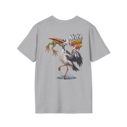 Never Give Up Stork & Frog T-Shirt - Personalized