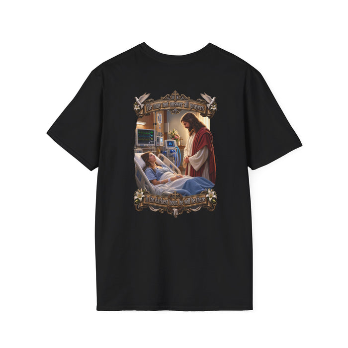 Religious Prayer T-Shirt – Comforting Hospital Scene Pullover - Personalized