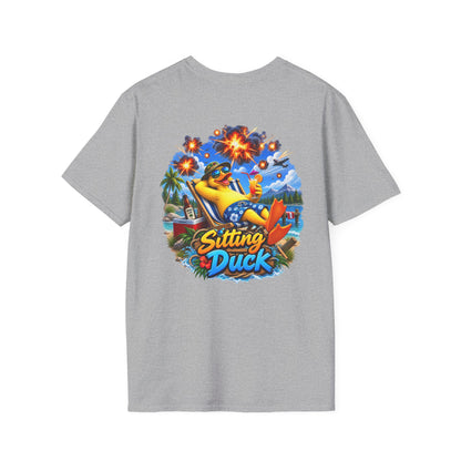 Sitting Duck Graphic T-Shirt – Colorful Tropical Duck - Personalized