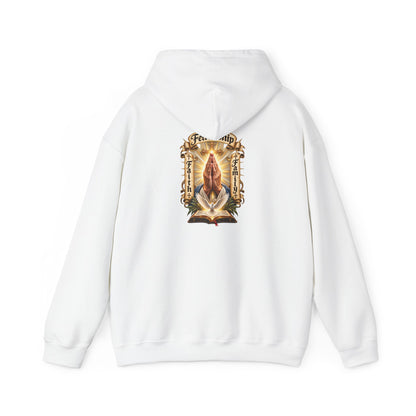 Prayer Hands Hoodie — Vintage Sacred Heart Religious Hoodie