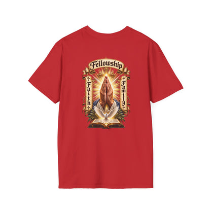 Prayer Hands T-Shirt — Vintage Sacred Heart Religious T-Shirt - Personalized