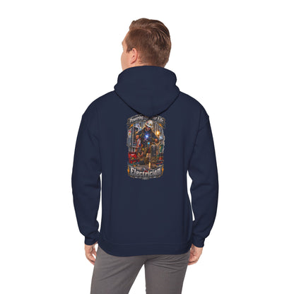 Electrician Crewneck Hoodie — 'Powering Up Your Life' Tradesman Gift