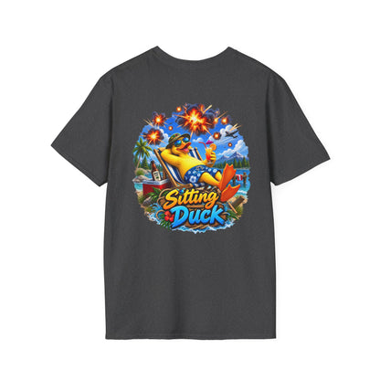 Sitting Duck Graphic T-Shirt – Colorful Tropical Duck - Personalized