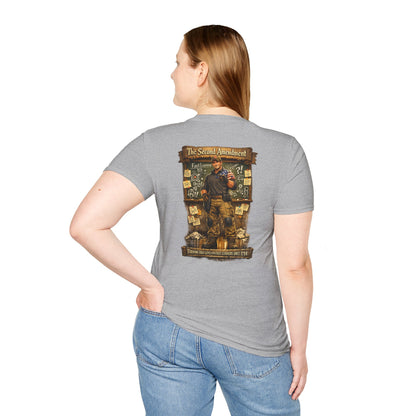 Patriotic Veteran Tribute T-Shirt — American Flag Sleeves & Military Honor Back Print - Personalized