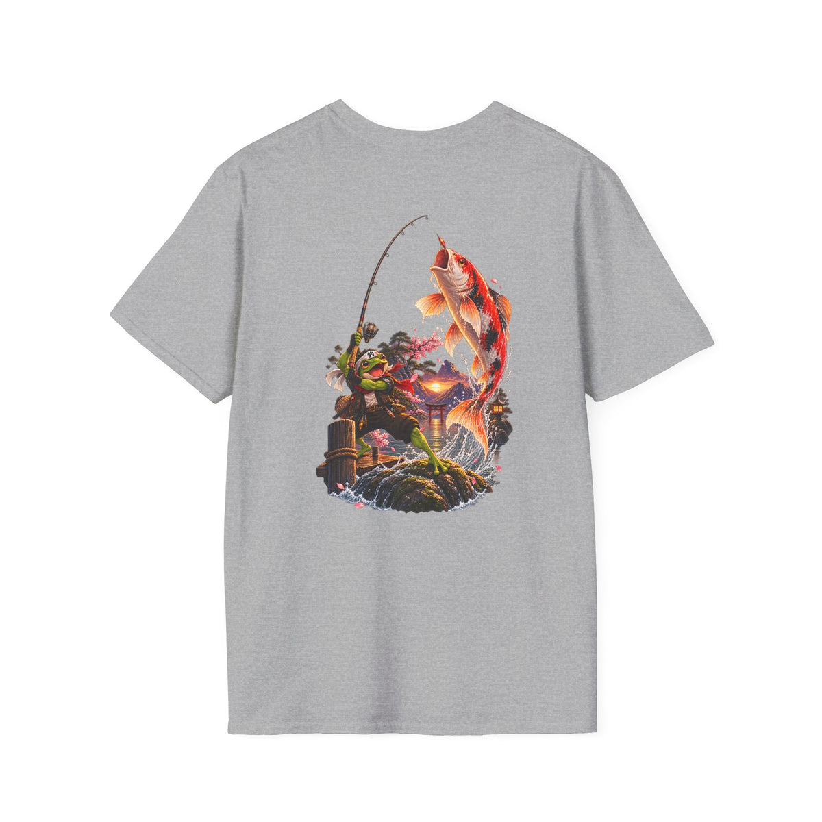 Koi Fishing T-Shirt — Asian Garden Koi Pond Graphic