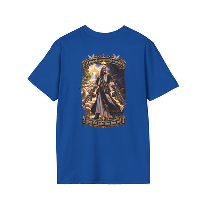 Hoodie: Gothic Angel Guardian Back Print T-Shirt – Dark Fantasy Streetwear - Personalized