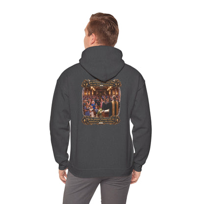 Religious Choir Scene Hoodie — Church Service Illustration - Personalized