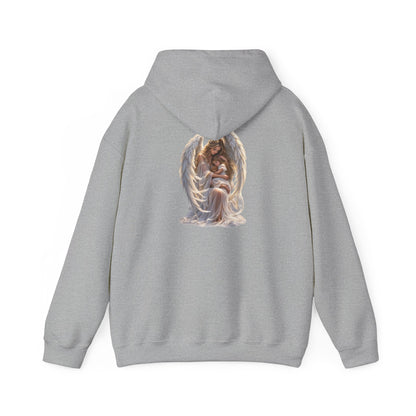 Angel Mother & Child Hoodie – Serene Guardian Graphic Hoodie - personalized