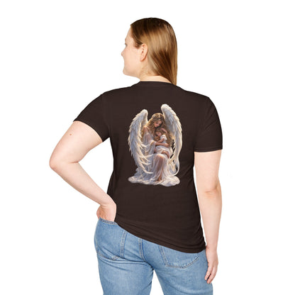 Angel Mother & Child T-Shirt – Serene Guardian Graphic T-Shirt- personalized