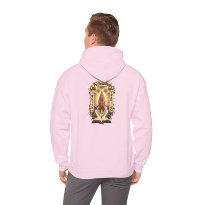 Prayer Hands Hoodie — Vintage Sacred Heart Religious Hoodie - Personalized