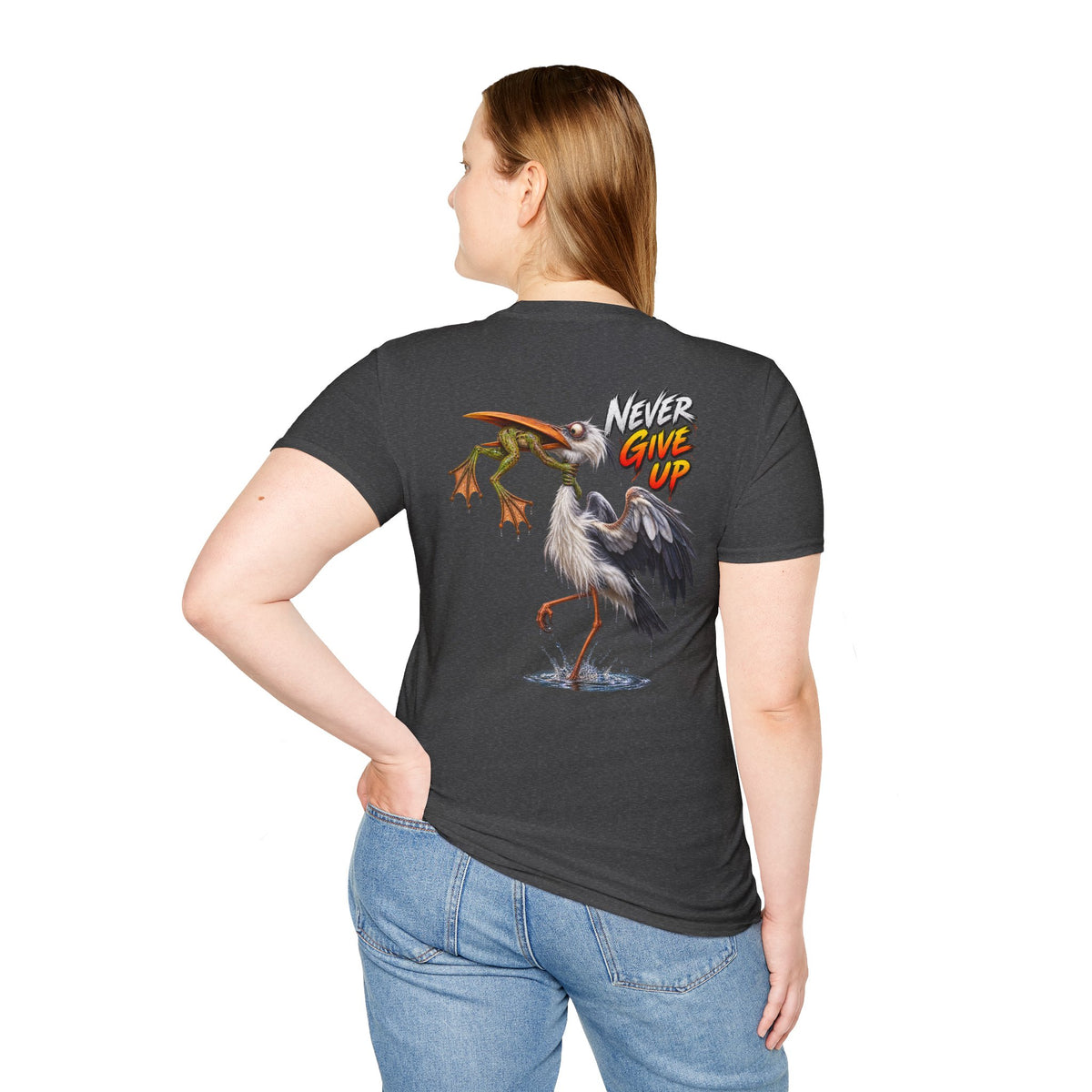 Never Give Up Stork & Frog T-Shirt - Personalized