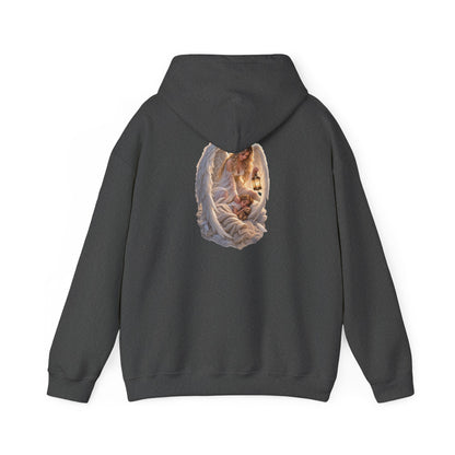 Angel Embrace Hoodie — Serene Guardian Back Print - personalized