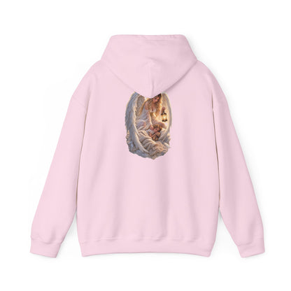 Angel Embrace Hoodie — Serene Guardian Back Print - personalized