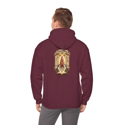 Prayer Hands Hoodie — Vintage Sacred Heart Religious Hoodie - Personalized