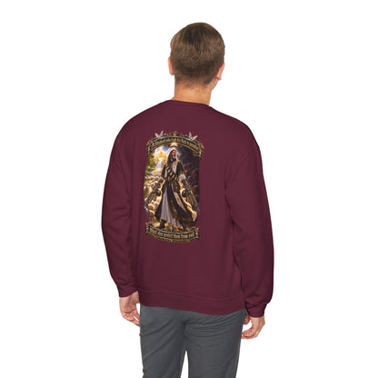 Hoodie: Gothic Angel Guardian Back Print Sweatshirt – Dark Fantasy Streetwear - Personalized