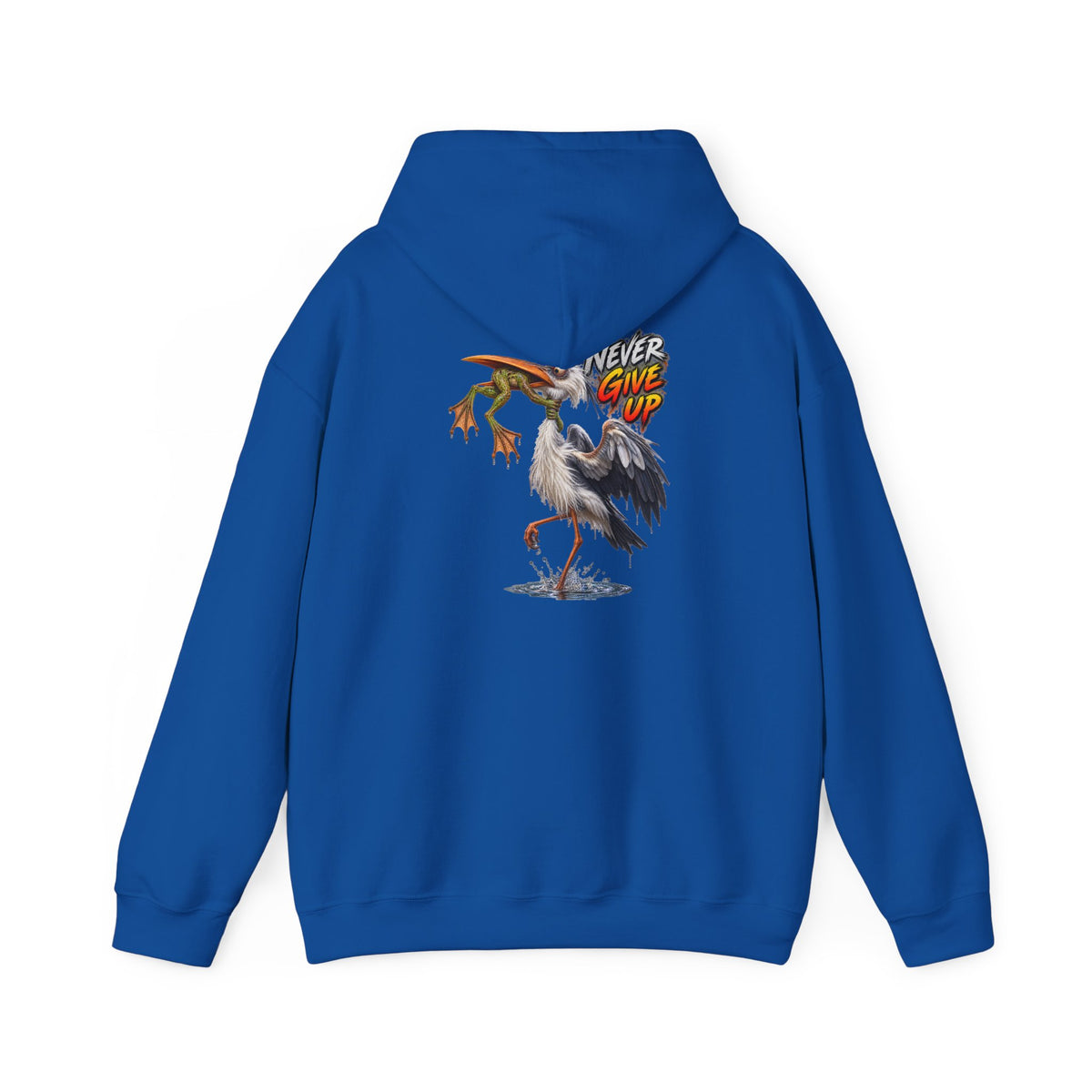 Never Give Up Stork & Frog Crewneck Hoodie - Personalized