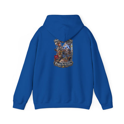 Funny Electrician Crewneck Hoodie — 'Powering Up Your Life' Tradesman Gift - Personalized