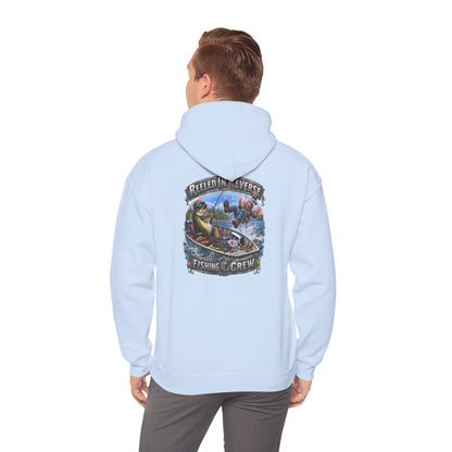 Fishing Hoodie — "Reeled in Reverse" Graphic - Personalized