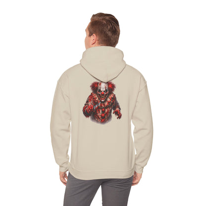 Horror Clown Bear Hoodie — Creepy Bloodied Teddy Graphic Sweatshirt - Personalized