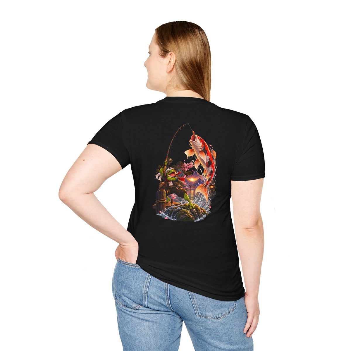 Koi Fishing T-Shirt — Asian Garden Koi Pond Graphic