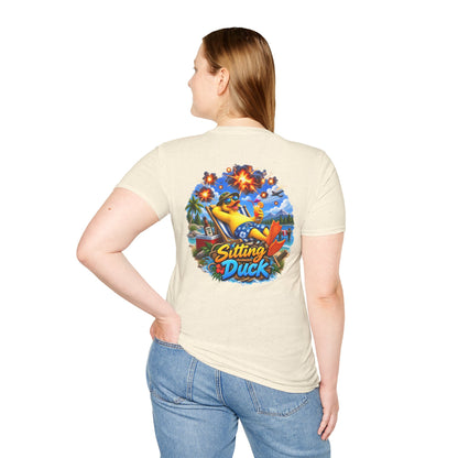 Sitting Duck Graphic T-Shirt – Colorful Tropical Duck - Personalized