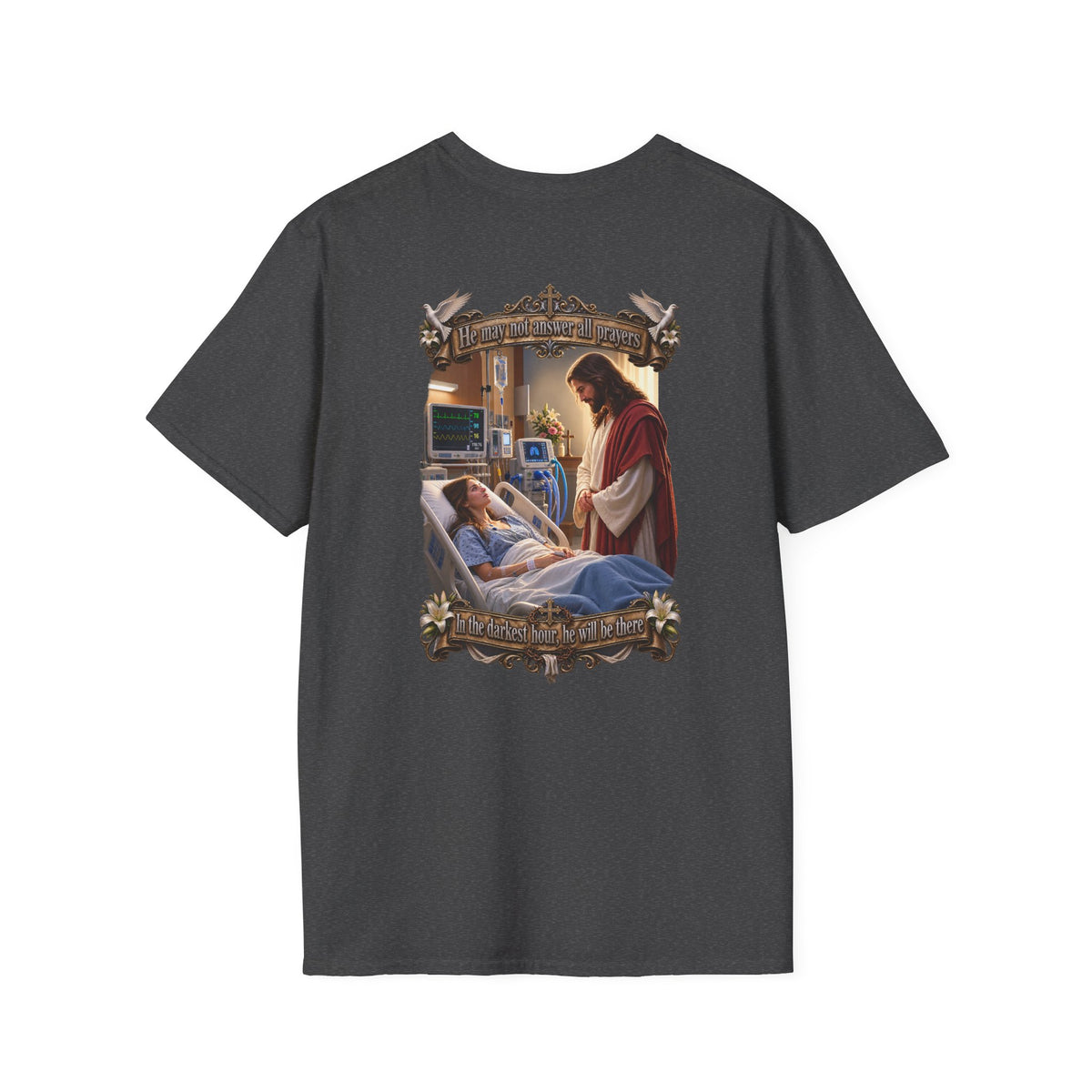 Religious Prayer T-Shirt – Comforting Hospital Scene Pullover - Personalized