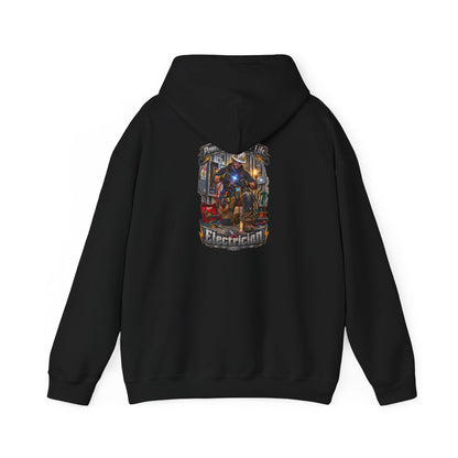 Electrician Crewneck Hoodie — 'Powering Up Your Life' Tradesman Gift