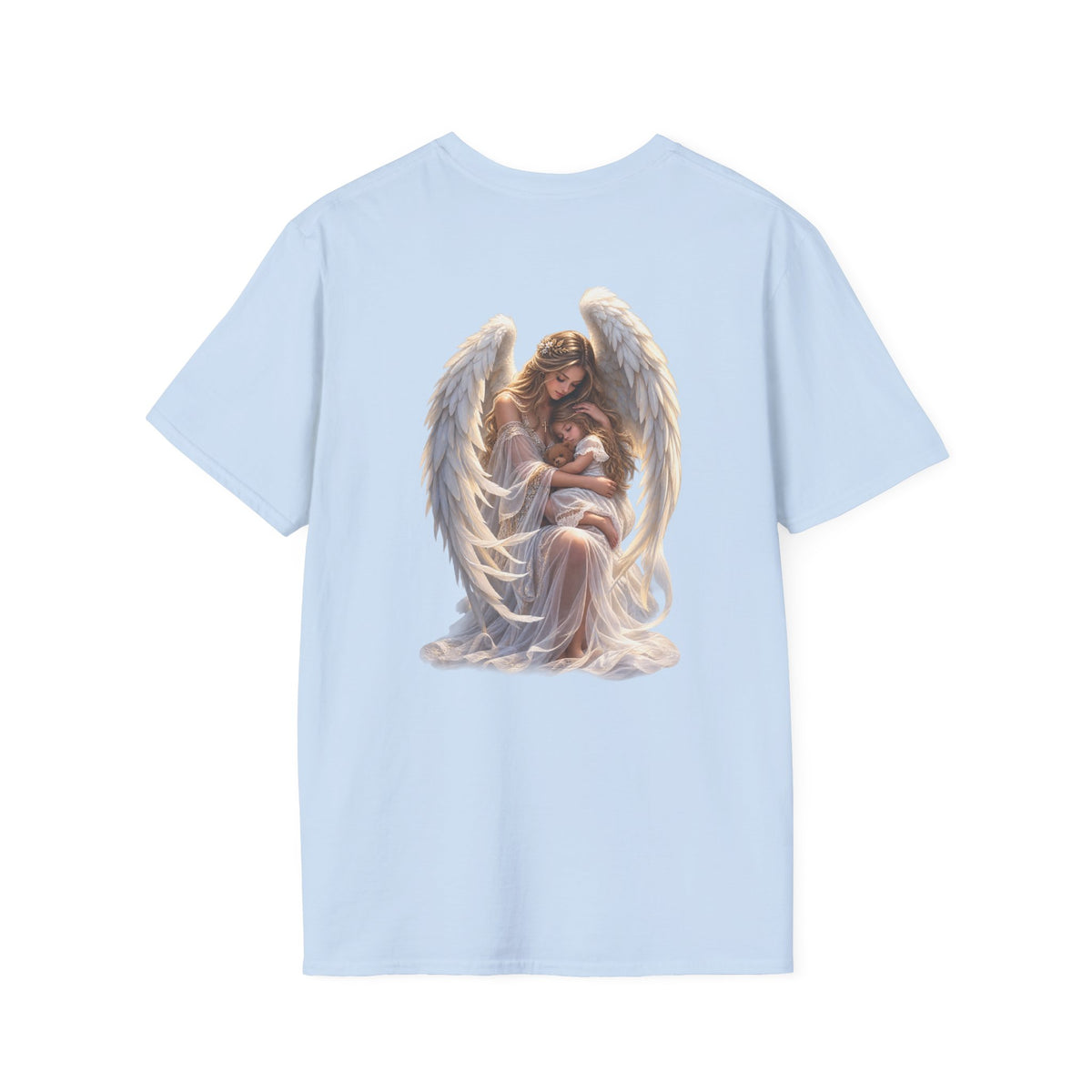 Angel Mother & Child T-Shirt – Serene Guardian Graphic T-Shirt- personalized