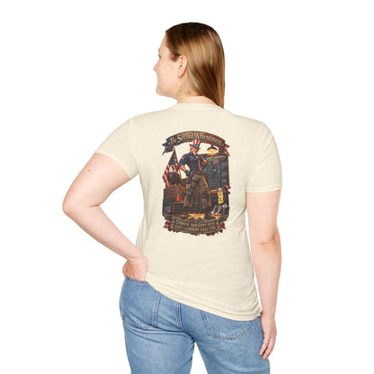 Patriotic Revolutionary War T-Shirt — Vintage American Flag Sleeves