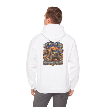 Heavy Equipment Operator Hoodie — "Big Toys for Big Boys" Construction Truck Graphic - Personalized