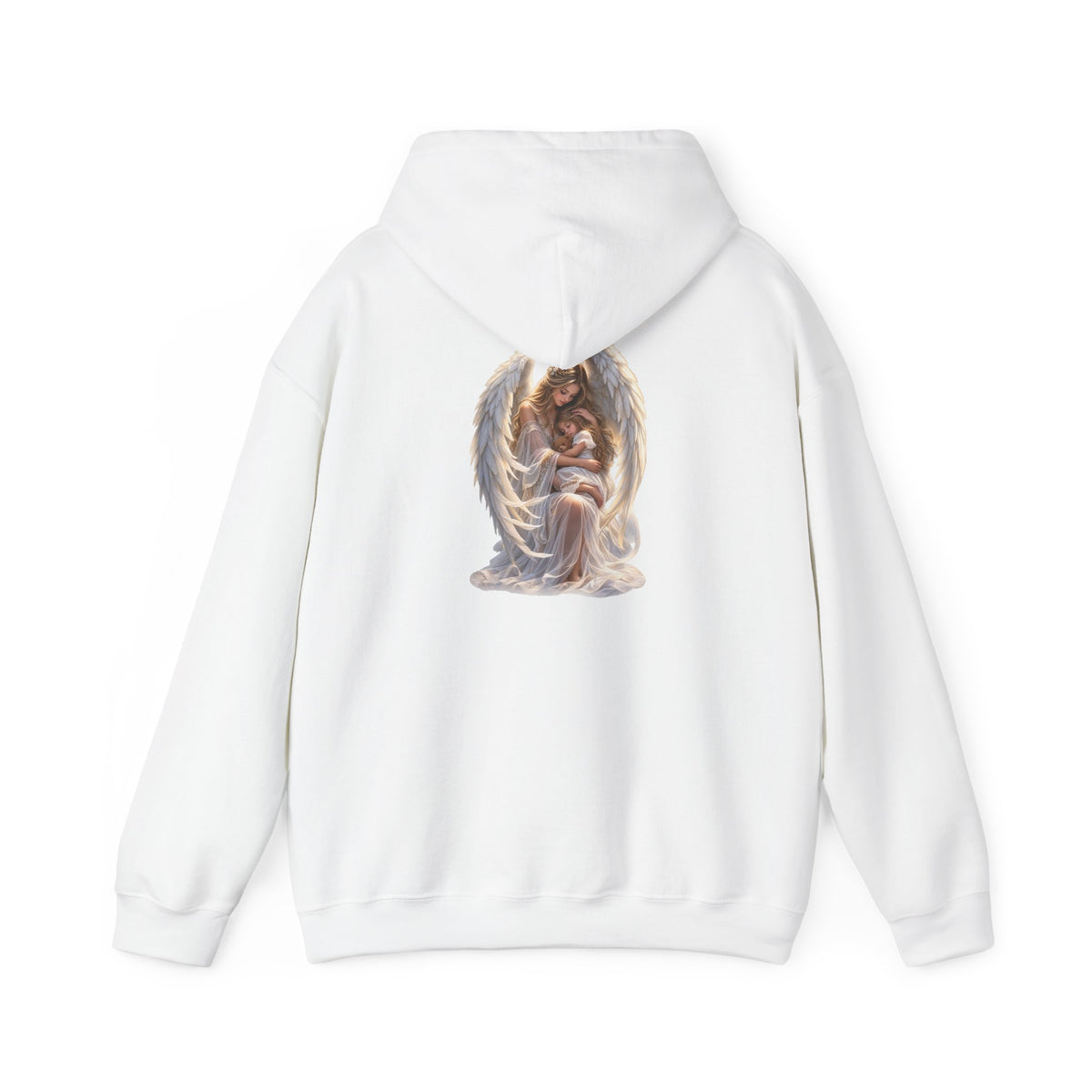 Angel Mother & Child Hoodie – Serene Guardian Graphic Hoodie - personalized