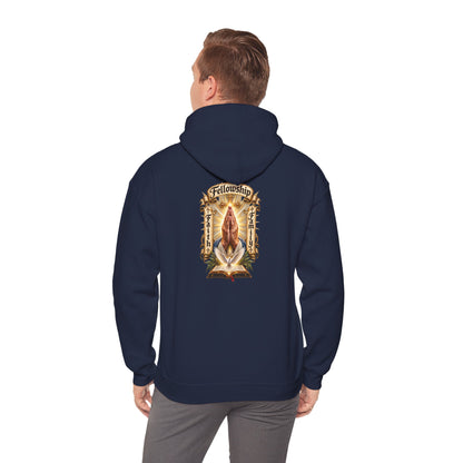 Prayer Hands Hoodie — Vintage Sacred Heart Religious Hoodie - Personalized