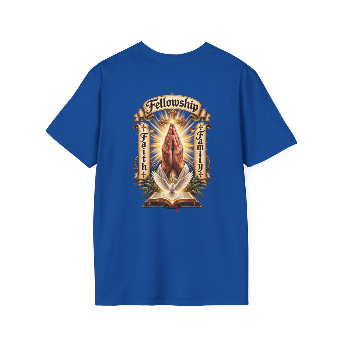 Prayer Hands T-Shirt — Vintage Sacred Heart Religious T-Shirt - Personalized