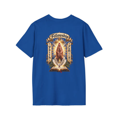 Prayer Hands T-Shirt — Vintage Sacred Heart Religious T-Shirt - Personalized