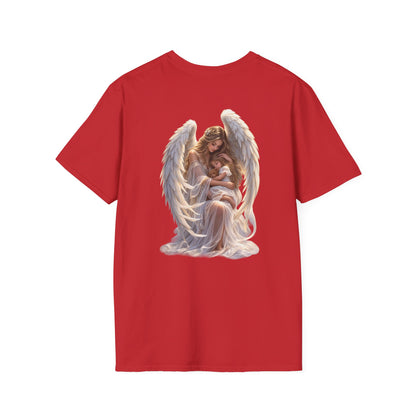 Angel Mother & Child T-Shirt – Serene Guardian Graphic T-Shirt