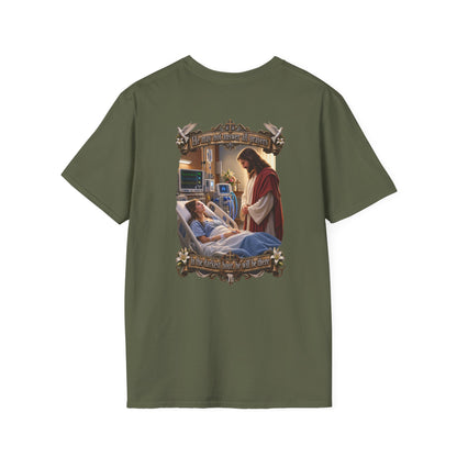 Religious Prayer T-Shirt – Comforting Hospital Scene Pullover - Personalized