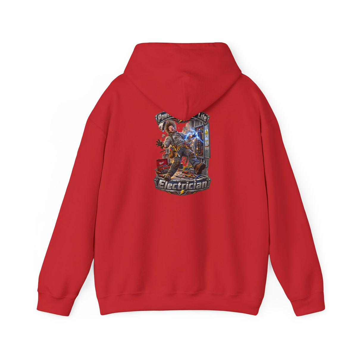 Funny Electrician Hoodie — 'Powering Up Your Life' Tradesman Gift