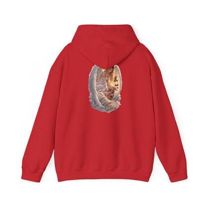 Angel Embrace Hoodie — Serene Guardian Back Print