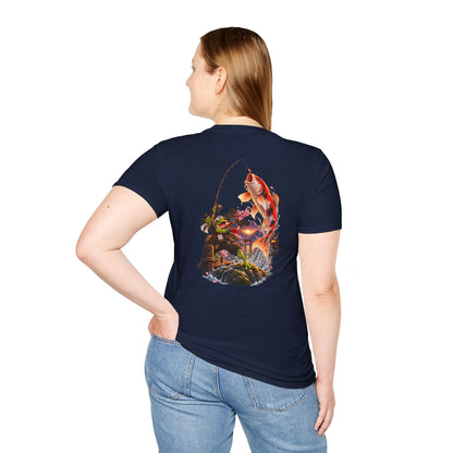 Koi Fishing T-Shirt — Asian Garden Koi Pond Graphic