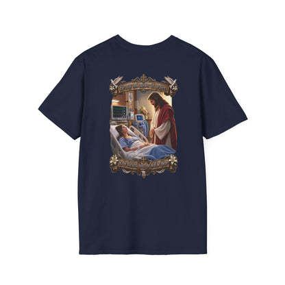 Religious Prayer T-Shirt – Comforting Hospital Scene Pullover