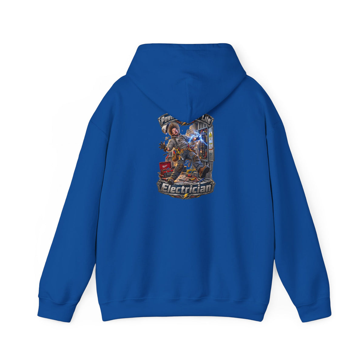 Funny Electrician Hoodie — 'Powering Up Your Life' Tradesman Gift