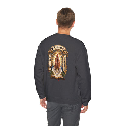 Prayer Hands Sweatshirt — Vintage Sacred Heart Religious Sweatshirt