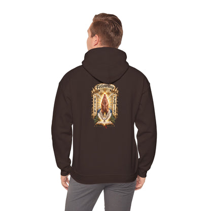 Prayer Hands Hoodie — Vintage Sacred Heart Religious Hoodie - Personalized