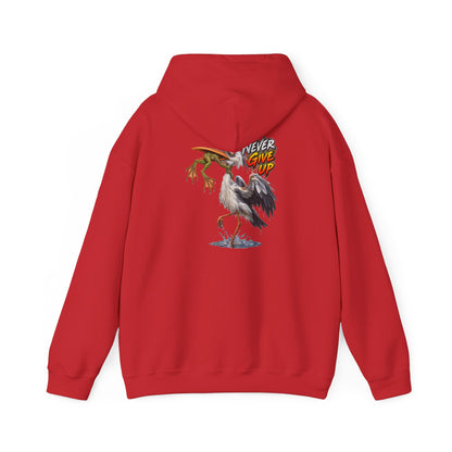 Never Give Up Stork & Frog Crewneck Hoodie - Personalized